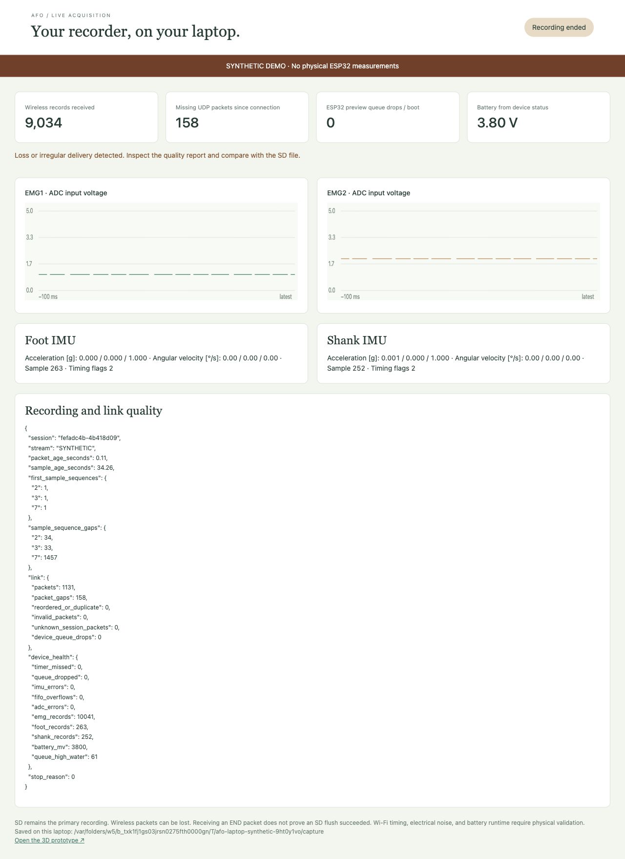 Current synthetic packet-loss replay